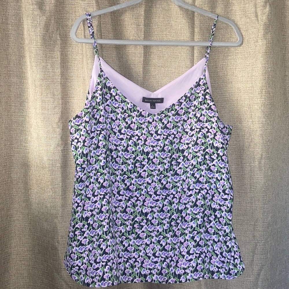 Banana Republic floral print v-neck camisole